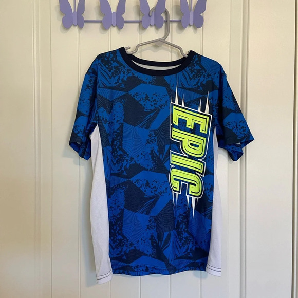 EUC | Place Sport boy’s‎ active blue & green tshirt — medium - Picture 1 of 5